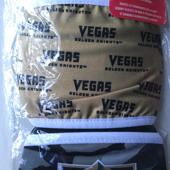 NHL VEGAS GOLDEN KNIGHTS FACE MASKS - Picture 2 of 10